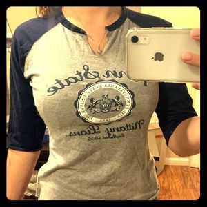VINTAGE Penn State quarter sleeve T-shirt